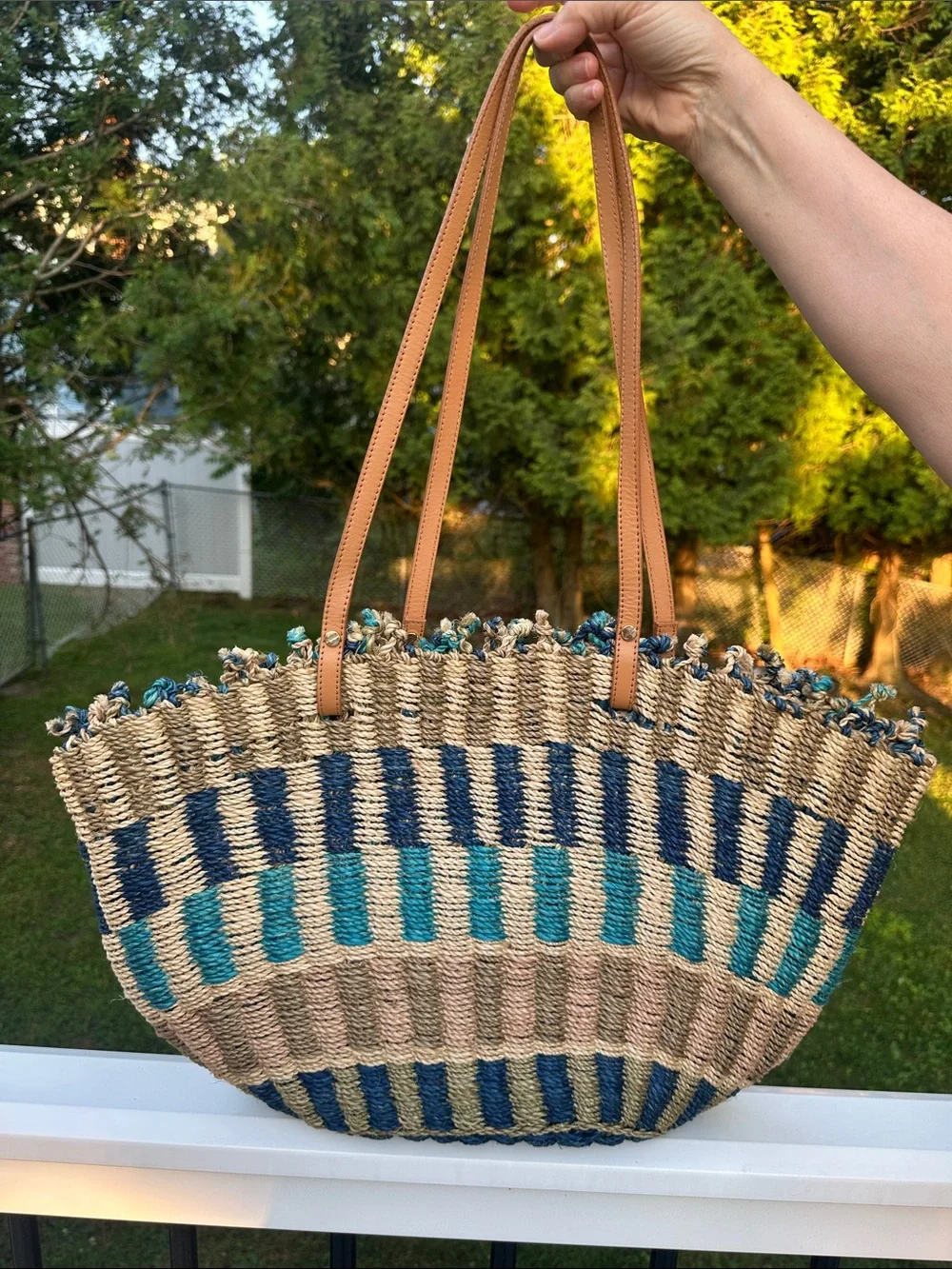 Tory Burch Jute Straw Tote